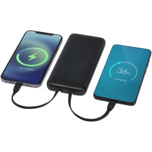 An image of Adhil 10000 MAh Recycled Power Bank With 2 Built-in Cables