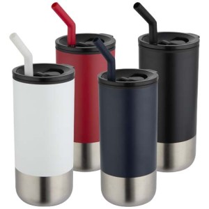 An image of Grayson 480 Ml RCS Recycled Insulated Tumbler With Straw