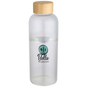 An image of Mirage 650 Ml Single-walled Borosilicate Glass Bottle With Bamboo Lid