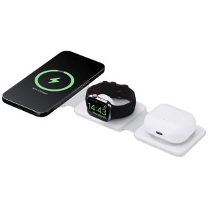 An image of Armus 3-in-1 15W Recycled Plastic Foldable Wireless Charger