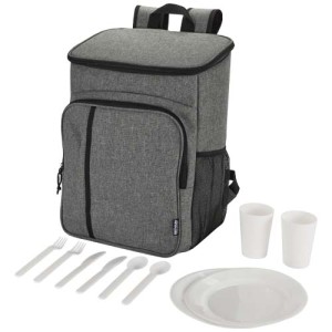 An image of Tundra GRS Recycled Picnic Cooler Backpack With Cutlery Set 20L