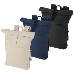 An image of Logo Recanvas 14" GRS Recycled Rolltop Backpack 16L