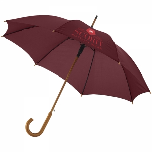 An image of White Branded 23 Automatic classic umbrella