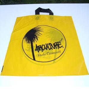 An image of White Advertising Flexi Loop Carrier Bag