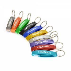 An image of Oval Clip Metal Bottle Opener Keyring