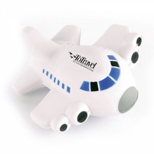 An image of Promotional Airplane Shaped Stress Toy - Sample