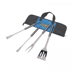 An image of BBQ 3 Piece Stainless Tool Set