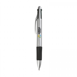 An image of Advertising Quattro 4 Colour Ballpen with Rubber Grip