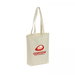 An image of Printed Canvas ShoppyBag with Long Handles - Sample