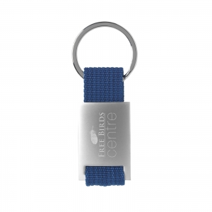 An image of Printed Eloy Matte Steel and Nylon Key Ring