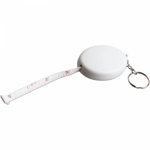 An image of White Promotional Tape measure, 1.5m - Sample