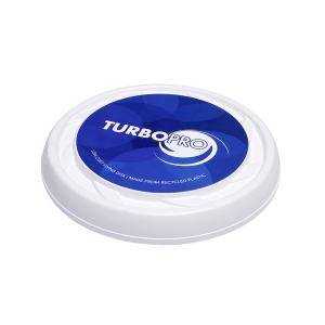 An image of White Corporate Turbo Pro Flying Disc - Sample
