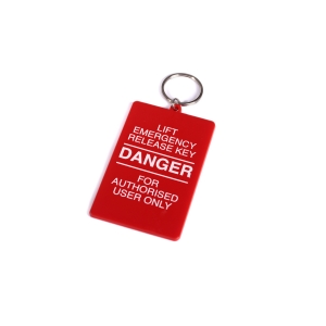 An image of 80mm Rectangle Keyring