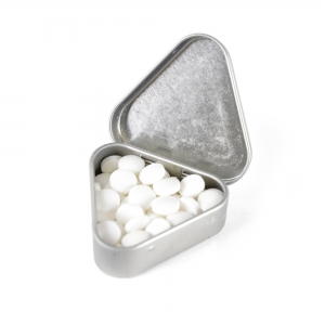 An image of Marketing Trianglular Mint Tin - Sample